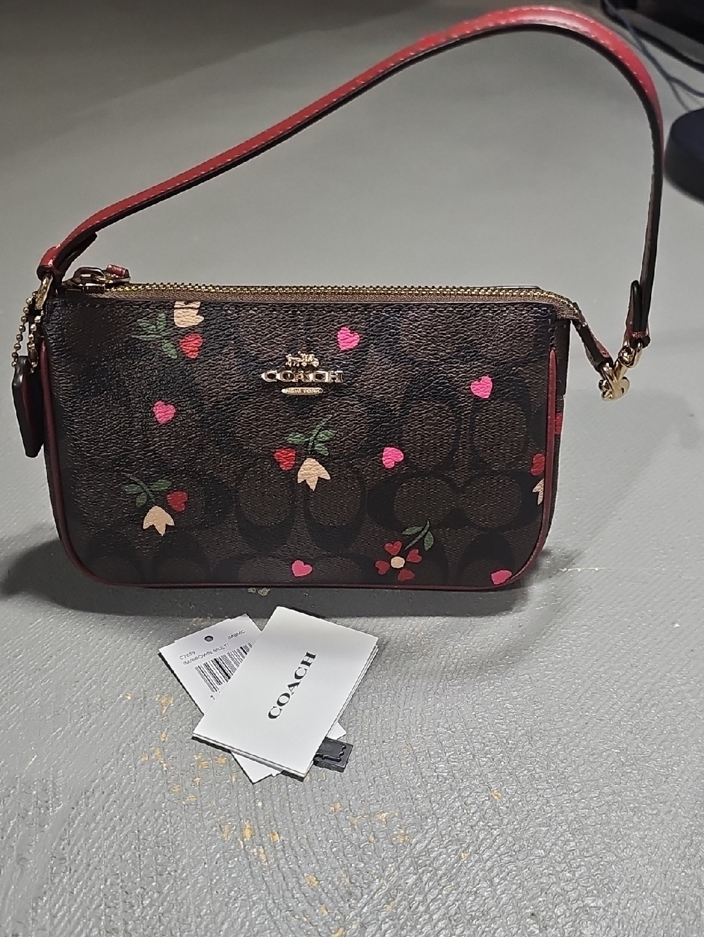 Coach C7659 Nolita 19 In Signature Canvas With Heart Petal Print Limited Edition